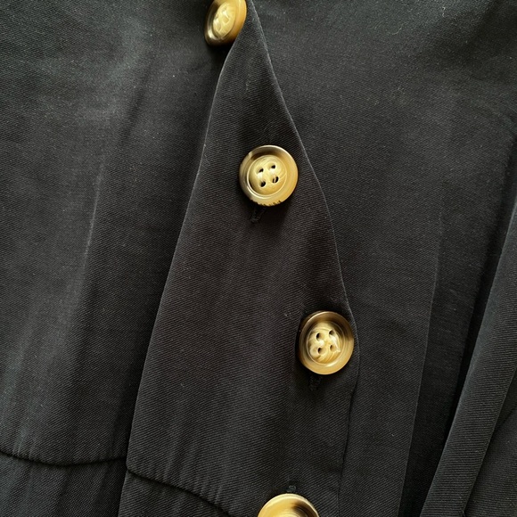 ZARA - TRF Elegant Navy Button-Down Dress - Picture 7 of 7